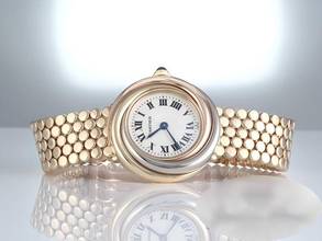 Thumbnail von Cartier Triniy Uhr Gelbgold Rosegold Weissgold 750 W60001s8 Damen Gold