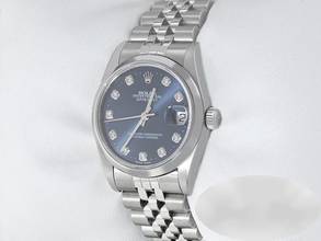 Thumbnail von Rolex Datejust 31 31mm Edelstahl Automatik Diamanten Damenuhr Stahl Stainless Steel Oyster-band Chronometer White Dial
