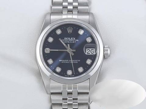 Rolex Datejust 31 31mm Edelstahl Automatik Diamanten Damenuhr Stahl Stainless Steel Oyster-band Chronometer White Dial