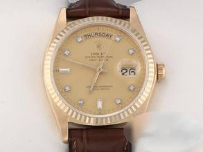 Thumbnail von Rolex Day-Date 36 Mm Gelbgold 750 Automatik 18038 Diamanten 18kt Yellow Gold Herrenuhr Daydate Chronometer Oyster