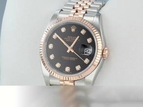 Thumbnail von Rolex Datejust 36 36mm 116231 2012 Stahl Rosegold 750 Diamanten Automatik Stainless Steel 18kt Rose Gold Jubilé-band Chronometer Oyster Black Dial