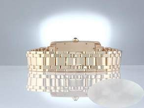 Thumbnail von Cartier Tank Américaine Gelbgold 750 W26014k2 Damen Damenuhr 18kt Yellow Gold