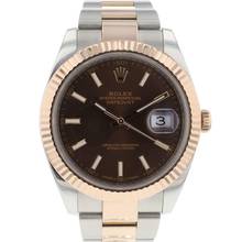 Thumbnail von Rolex Datejust 41 Oyster Steel / Everose Choco Dial