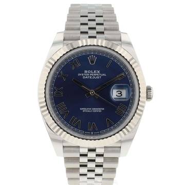 Rolex Datejust 41 Jubilee Bright Blue Roman NEW '26