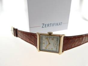 Thumbnail von Girard Perregaux Classic Tank - Rare Vintage 14K Gelbgold Herrenuhr Handaufzug frühe GP Herrenuhr massiv Gelbgold im original Zustand