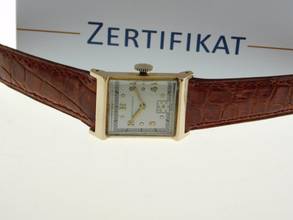 Thumbnail von Girard Perregaux Classic Tank - Rare Vintage 14K Gelbgold Herrenuhr Handaufzug frühe GP Herrenuhr massiv Gelbgold im original Zustand