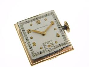 Thumbnail von Girard Perregaux Classic Tank - Rare Vintage 14K Gelbgold Herrenuhr Handaufzug frühe GP Herrenuhr massiv Gelbgold im original Zustand