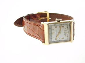Thumbnail von Girard Perregaux Classic Tank - Rare Vintage 14K Gelbgold Herrenuhr Handaufzug frühe GP Herrenuhr massiv Gelbgold im original Zustand