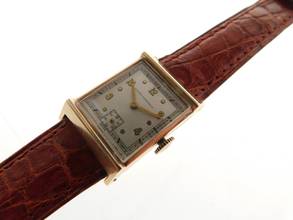 Thumbnail von Girard Perregaux Classic Tank - Rare Vintage 14K Gelbgold Herrenuhr Handaufzug frühe GP Herrenuhr massiv Gelbgold im original Zustand