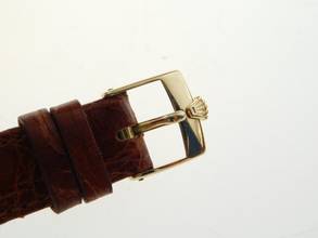 Thumbnail von Rolex Datejust 31 18 Karat Gelbgold Datejust 31 mm Medium mit Krokoband und original Schließe original Box im Top Zustand von 1977