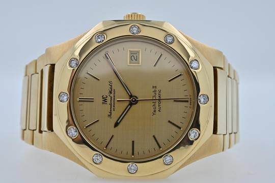 IWC Yacht Club II 18k Yellow Gold Diamond Bezel Extract from the Archives 9129