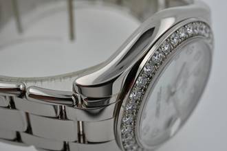 Thumbnail von Rolex Datejust 31 Oyster Pearlmaster 18k Factory Diamond Dial Bezel 81299 34mm LC100