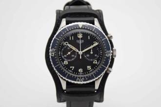  Heuer Bundeswehr Flyback Zivile Version Flyback Tropical mit prominenter Geschichte 