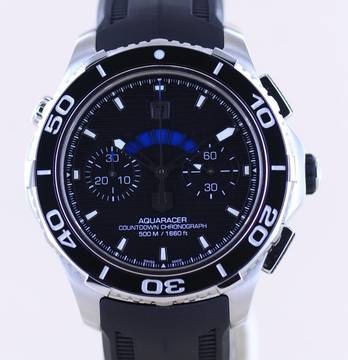 TAG Heuer Aquaracer Chronograph 300m Regatta Timer 43mm Ceramic Automatic B+P