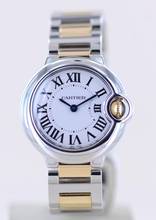 Thumbnail von Cartier Ballon Bleu 28mm Steel Gold 28mm Klassiker Luxusuhr Silver roman dial Lady