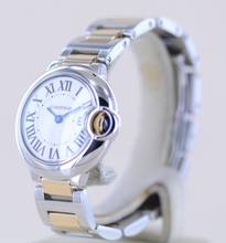 Thumbnail von Cartier Ballon Bleu 28mm Steel Gold 28mm Klassiker Luxusuhr Silver roman dial Lady