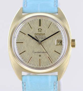 Omega Constellation Automatic COSC Vintage 18K Gold Chronometer Luxus rar