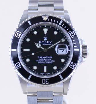 Rolex Submariner Date 16800 Klassiker 1986 Diver Automatic Taucheruhr Steel