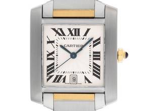 Thumbnail von Cartier Tank Française Two Tone GM großes Modell Ref.2302 Bj.1998 Full Set sehr gut Vintage Tank Francaise Two Tone GM großes Modell