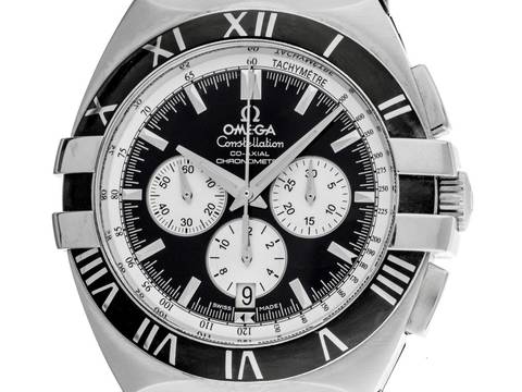 Omega Constellation Double Eagle Chronograph Ref.1819.51.91 Bj.2007 Full Set original Unpoliert Vintage Constellation Double Eagle Chronograph Kautschuk Faltschließe