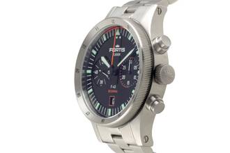 Thumbnail von Fortis F-43 Bicompax Chronograph Stahl Automatik Herrenuhr Ref. F.424.0004