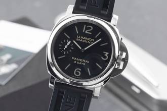 Thumbnail von Panerai Luminor Marina 8 Days Edelstahl Handaufzug Ref. PAM00510 B&P 2014