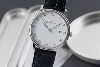 Thumbnail von Blancpain Villeret Ultraflach Stahl Automatik Herren Ref. 6224 1127 55B B&P 2025