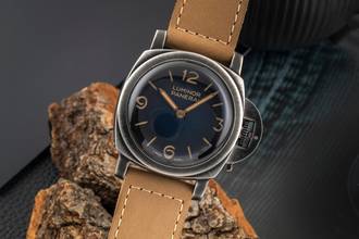 Thumbnail von Panerai Luminor Venticinque Limited Edition Stahl Handaufzug Ref. PAM02025 B&P