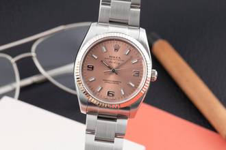 Thumbnail von Rolex Air King 34 Salmon Dial 369 Stahl Weissgold Automatik Ref. 114234 V-Serie