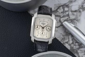 Thumbnail von Glashütte Original Senator Chronograph Stahl Automatik Ref. 1-39-31-06-04-04 B&P 2000