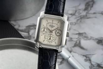 Thumbnail von Glashütte Original Senator Chronograph Stahl Automatik Ref. 1-39-31-06-04-04 B&P 2000