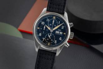 Thumbnail von IWC Fliegeruhr Spitfire Chronograph Pilot Spitfire Chronograph Automatik Edelstahl Ref. IW387903 Papiere
