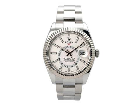 Rolex Sky-Dweller Edelstahl / Weißgold Ref. 326934 weiß