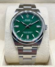 Thumbnail von Rolex Oyster Perpetual 36 GREEN DIAL with Box+ Papers 99%NEW