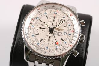 Thumbnail von Breitling Navitimer World ref. A24322-045 - full set - LC100 - Baujahr 2005
