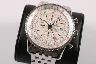 Thumbnail von Breitling Navitimer World ref. A24322-045 - full set - LC100 - Baujahr 2005