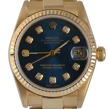 Thumbnail von Rolex Datejust 31 78278 Medium 31MM Factory blue diamonds dial TOP Condition