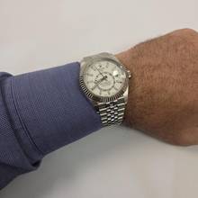 Thumbnail von Rolex Sky-Dweller Ouro Branco & Aço Jubilee 42mm Completo