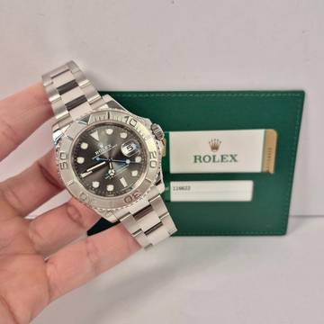 Rolex Yacht-Master 40 Platin & Rhodium-Zifferblatt Automatik Vollständig