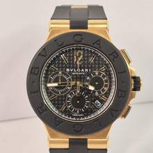 Thumbnail von Bulgari Diagono Chronograph Gold & Gummi 42mm Automatik Komplett