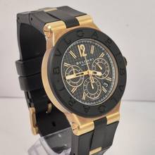 Thumbnail von Bulgari Diagono Chronograph Gold & Gummi 42mm Automatik Komplett