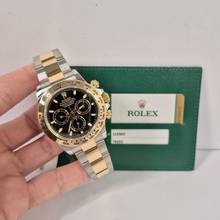 Thumbnail von Rolex Daytona Ouro & Aço Black Dial 40mm Automático Completo
