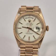 Thumbnail von Rolex Day-Date 36 36mm Presidente Yellow Gold Vintage Pie Pan Dial Automático Completo