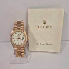Thumbnail von Rolex Day-Date 36 36mm Presidente Yellow Gold Vintage Pie Pan Dial Automático Completo