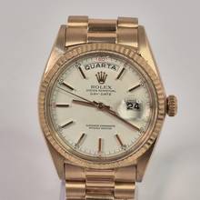 Thumbnail von Rolex Day-Date 36 36mm Presidente Yellow Gold Vintage Pie Pan Dial Automático Completo
