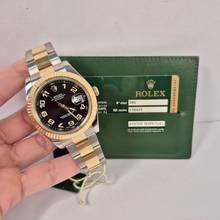 Thumbnail von Rolex Datejust II 41mm Ouro & Aço Racing Black Dial Automático Completo