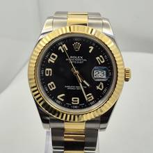 Thumbnail von Rolex Datejust II 41mm Ouro & Aço Racing Black Dial Automático Completo