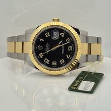 Thumbnail von Rolex Datejust II 41mm Ouro & Aço Racing Black Dial Automático Completo