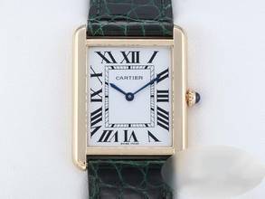 Thumbnail von Cartier Tank Solo Großes Modell Edelstahl Gelbgold 750 W1018855 2022 Stahl 18kt Yellow Gold