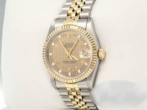 Thumbnail von Rolex Datejust 31 31mm Stahl Gelbgold 750 Diamanten Automatik Stainless Steel 18kt Yellow Gold Jubilé-band Chronometer Oyster